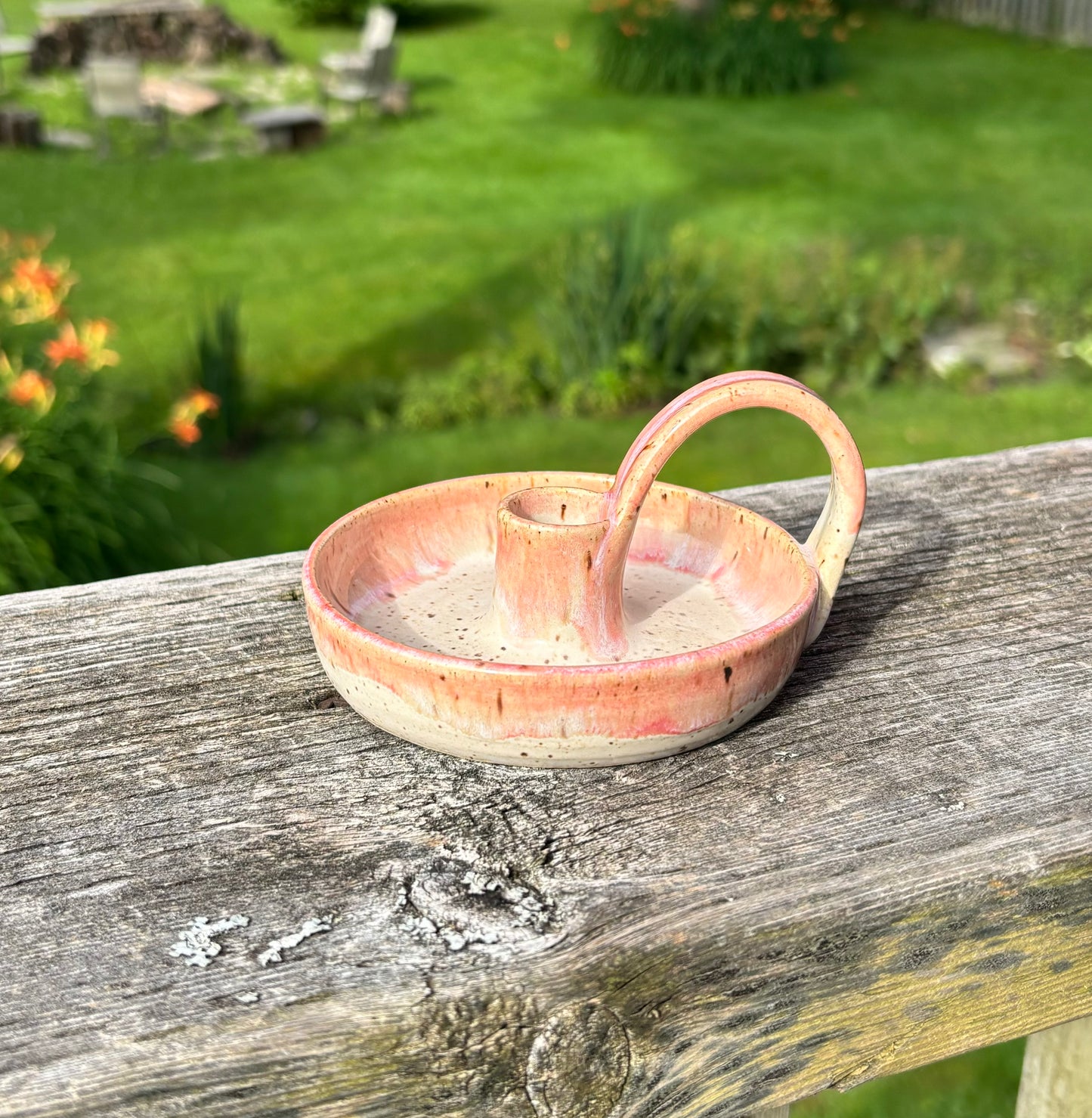 Blush Pink Candlestick Holders