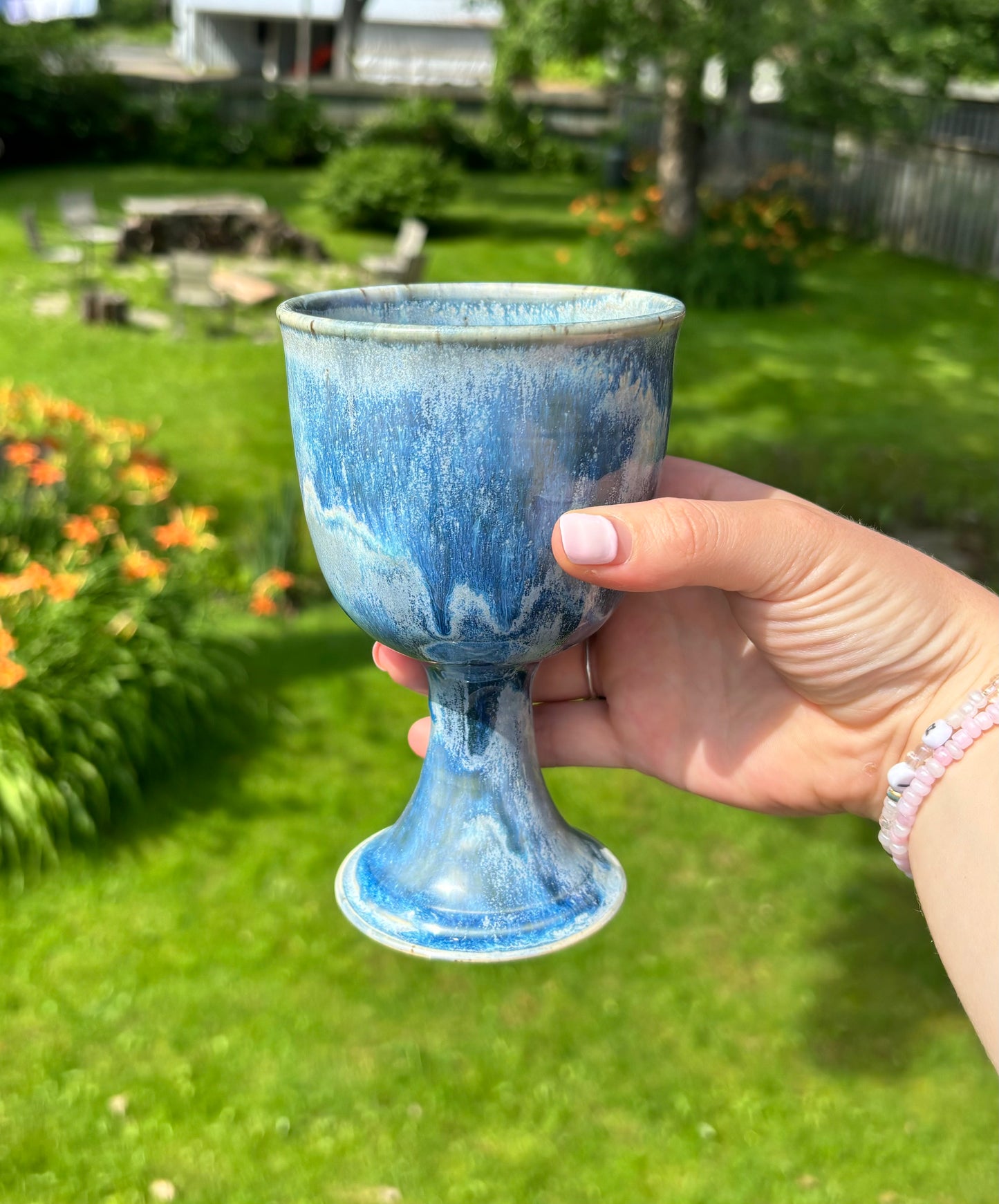 Georgian Winter Wine Goblet