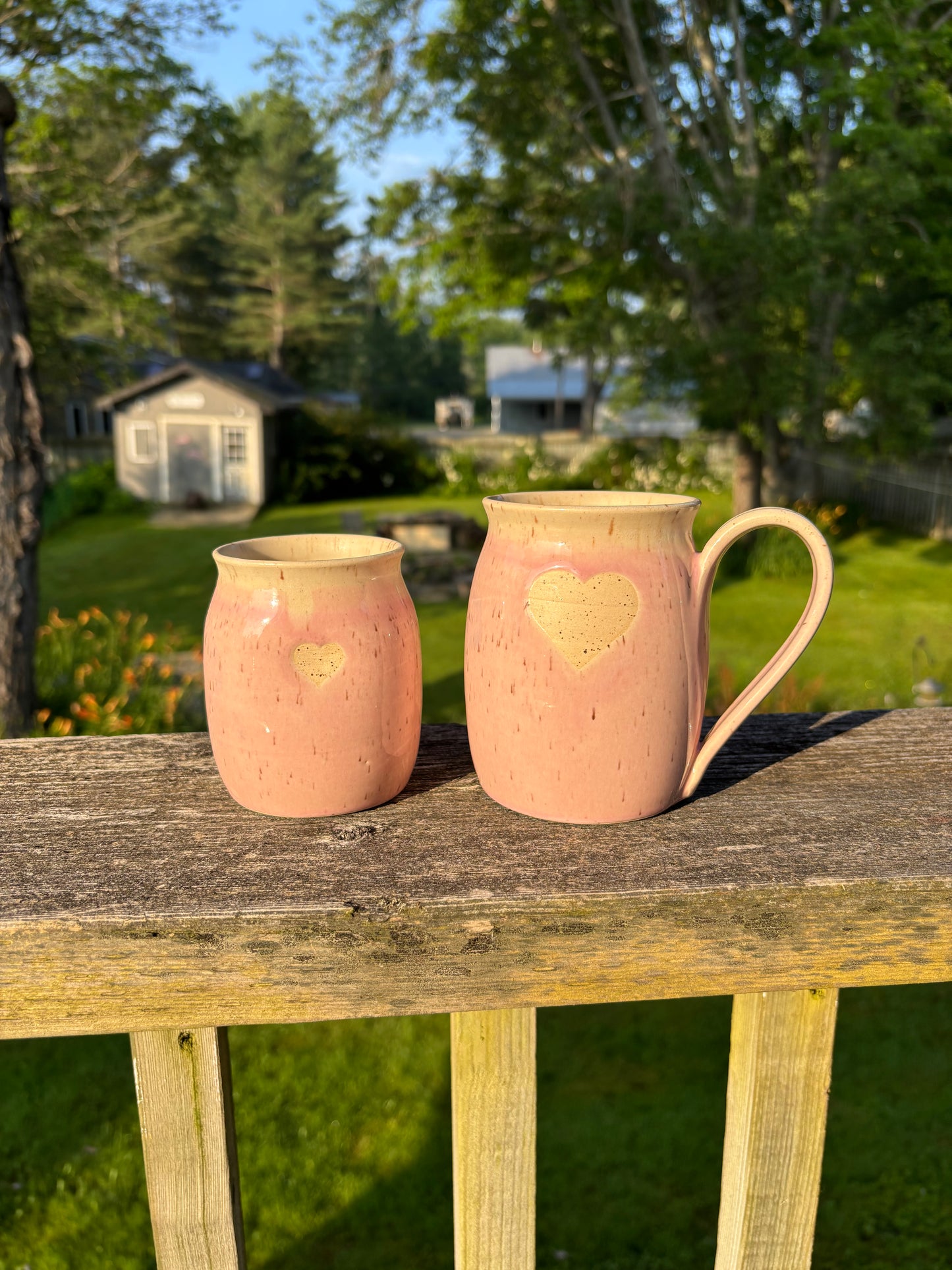 Blush Pink Heart Mug