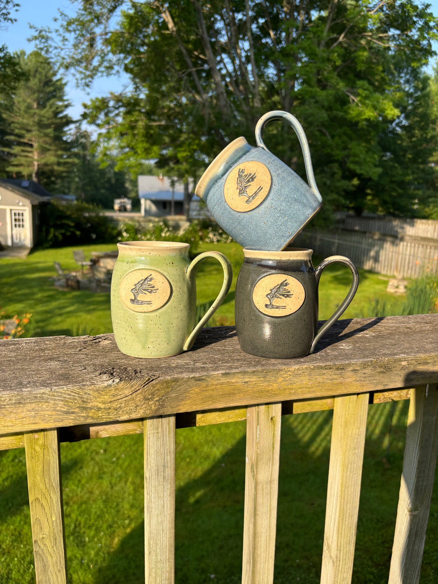 Onyx Black Windswept Stamp Mug