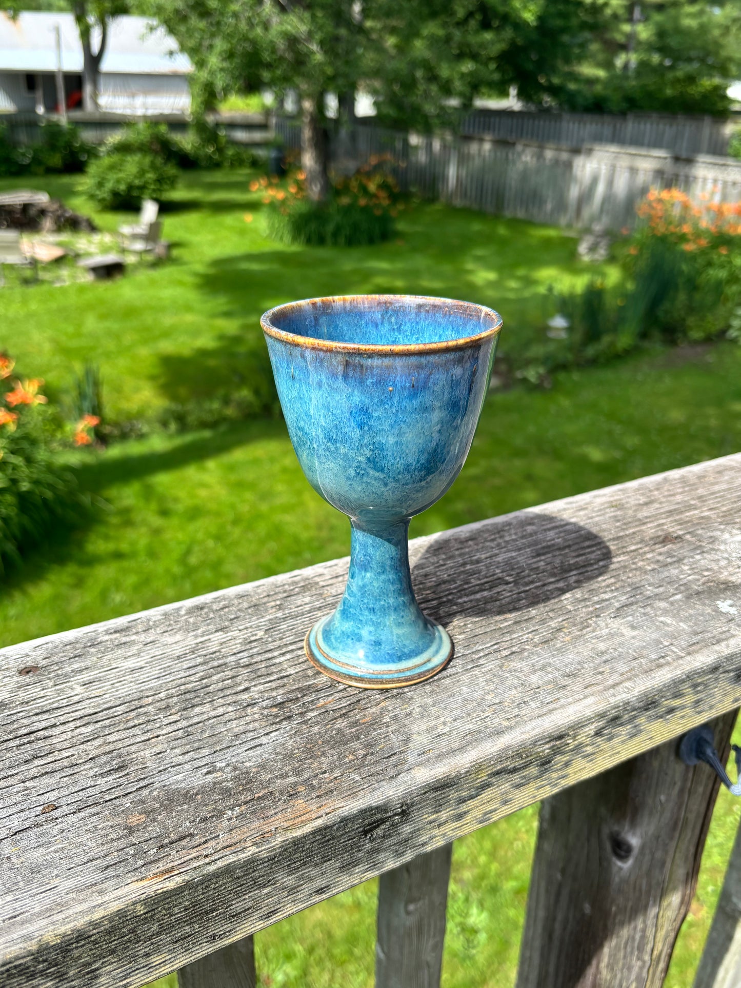 Deep Galaxy Blue Wine Goblet