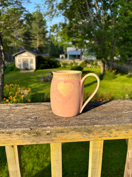 Blush Pink Heart Mug