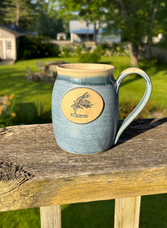Denim Blue Windswept Stamp Mug