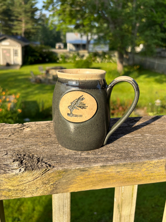 Onyx Black Windswept Stamp Mug